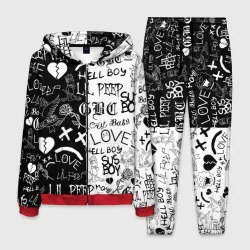 Мужской костюм 3D Lil Peep logobombing