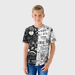 Детская футболка 3D Lil Peep logobombing - фото 2