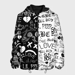 Мужская куртка 3D Lil Peep logobombing
