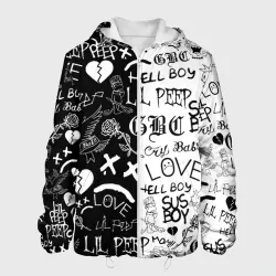 Мужская куртка 3D Lil Peep logobombing