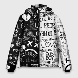 Мужская зимняя куртка 3D Lil Peep logobombing