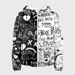 Женская куртка 3D Lil Peep logobombing