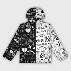 Женская ветровка 3D Lil Peep logobombing