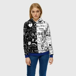 Женская толстовка 3D Lil Peep logobombing - фото 2