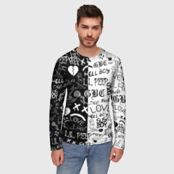 Мужской лонгслив 3D Lil Peep logobombing - фото 2