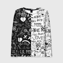 Женский лонгслив 3D Lil Peep logobombing