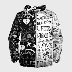 Мужская ветровка 3D Lil Peep logobombing