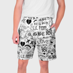 Мужские шорты 3D LIL Peep Лил Пип logobombing