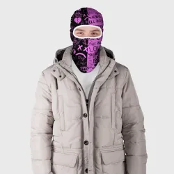 Балаклава 3D LIL Peep logobombing black Pink - фото 2