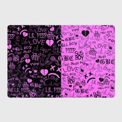 Магнитный плакат 3Х2 LIL Peep logobombing black Pink