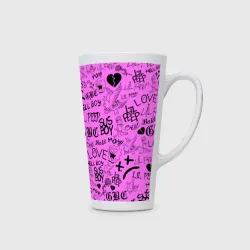 Кружка Латте LIL Peep logobombing black Pink - фото 2