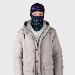 Балаклава 3D LIL Peep neon Лил Пип неон - фото 2