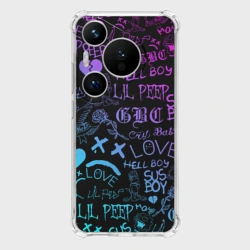 Чехол для Huawei Pura 70 Pro LIL Peep neon Лил Пип неон