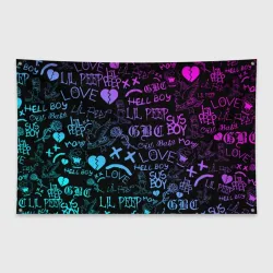 Флаг-баннер LIL Peep neon Лил Пип неон