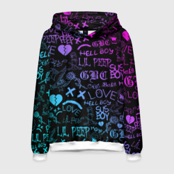 Мужская толстовка 3D LIL Peep neon Лил Пип неон