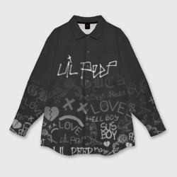 Женская рубашка oversize 3D LIL Peep Лил Пип