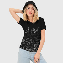 Женская футболка 3D Slim LIL Peep Лил Пип - фото 2