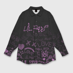 Женская рубашка oversize 3D LIL Peep