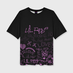 Женская футболка oversize 3D LIL Peep