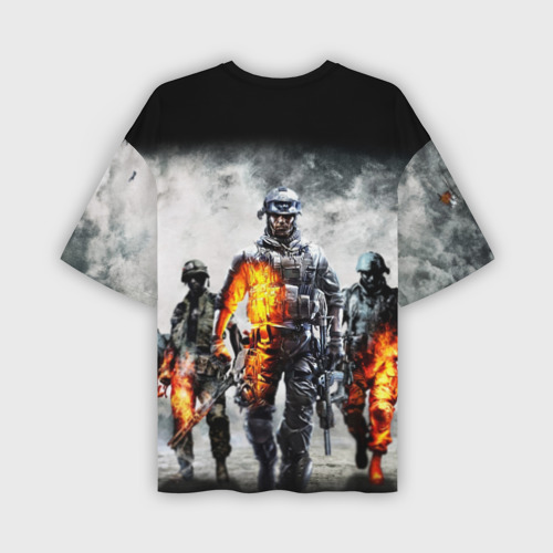 Мужская футболка oversize 3D Battlefield Батлфилд, цвет 3D печать - фото 2