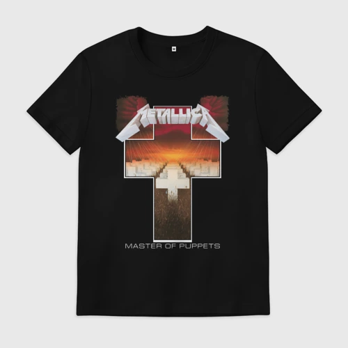Мужская футболка хлопок Metellica - master of puppets