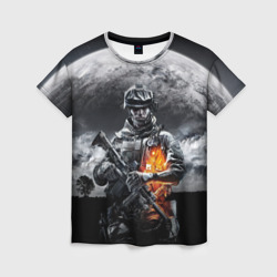 Женская футболка 3D Battlefield