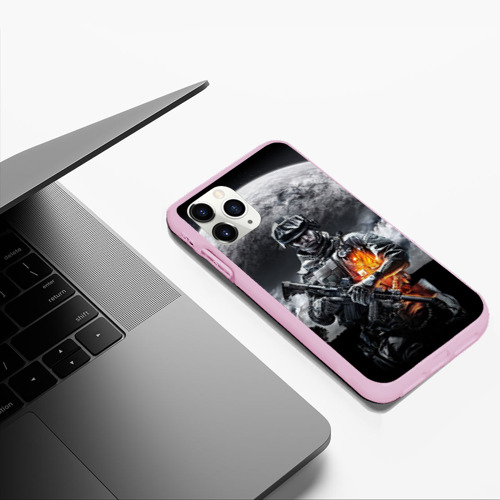Чехол для iPhone 11 Pro Max матовый Battlefield, цвет розовый - фото 5
