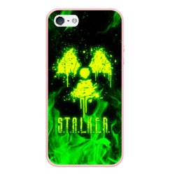 Чехол для iPhone 5/5S матовый Зеленый огонь Stalker 2