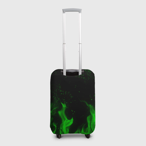 Чехол для чемодана 3D Зеленый огонь Stalker 2, цвет 3D печать - фото 2