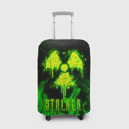Чехол для чемодана 3D Зеленый огонь Stalker 2, цвет 3D печать