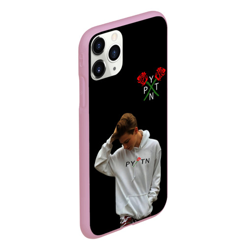 Чехол для iPhone 11 Pro Max матовый ТИКТОКЕР - PAYTON MOORMEIE., цвет розовый - фото 3