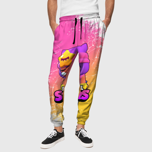 Мужские брюки 3D Бравл Старс Сэнди, цвет 3D печать - фото 4
