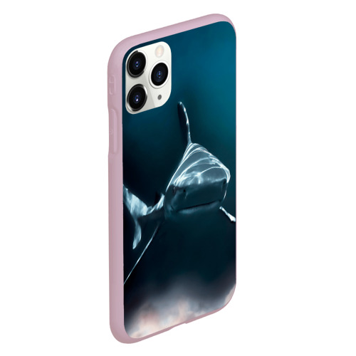 Чехол для iPhone 11 Pro матовый Акула, цвет розовый - фото 3