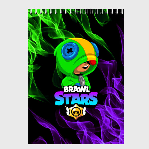 Скетчбук Brawl Stars Leon, цвет белый