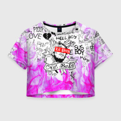 Женская футболка Crop-top 3D LIL Peep Лил Пип