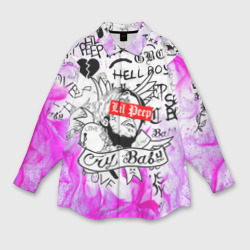 Женская рубашка oversize 3D LIL Peep Лил Пип