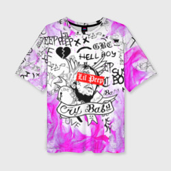 Женская футболка oversize 3D LIL Peep Лил Пип