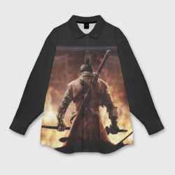 Мужская рубашка oversize 3D Sekiro shadows die twice