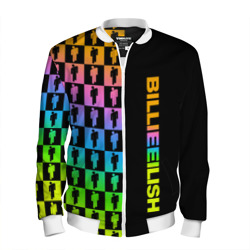 Мужской бомбер 3D Billie Eilish half pattern