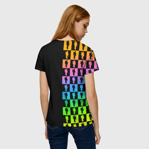 Женская футболка 3D Billie Eilish half pattern, цвет 3D печать - фото 4