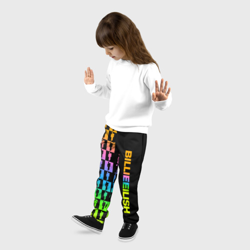 Детские брюки 3D Billie Eilish half pattern, цвет 3D печать - фото 3