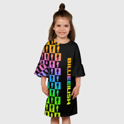 Детское платье 3D Billie Eilish half pattern - фото 2