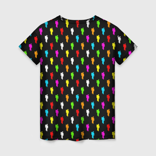 Женская футболка 3D Billie Eilish pattern, цвет 3D печать - фото 2