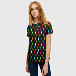 Женская футболка 3D Billie Eilish pattern - фото 2