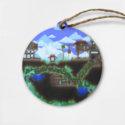 Деревянная игрушка круг Terraria exclusive