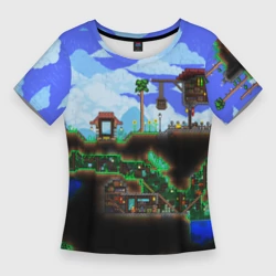 Женская футболка 3D Slim Terraria exclusive