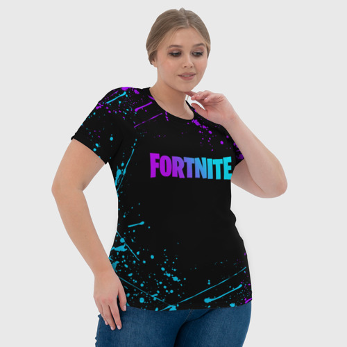 Женская футболка 3D Fortnite, цвет 3D печать - фото 6