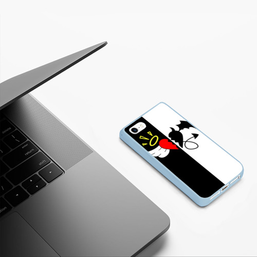 Чехол для iPhone 5/5S матовый PAYTON MOORMEIER - ТИКТОК, цвет голубой - фото 5