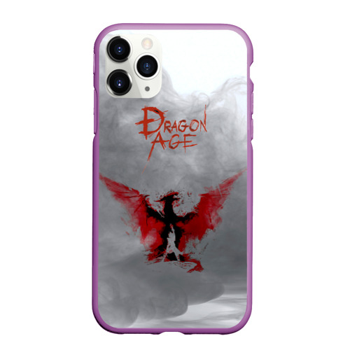 Чехол для iPhone 11 Pro Max матовый Dragon Age, цвет фиолетовый