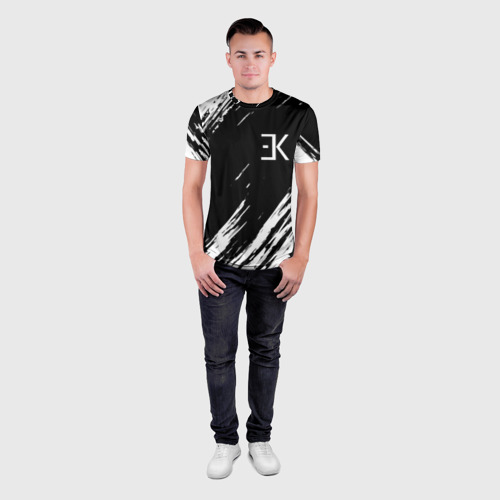 Мужская футболка 3D Slim Егор Крид, цвет 3D печать - фото 4